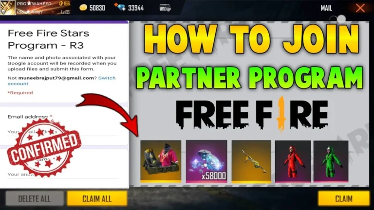 Free Fire Partner Program